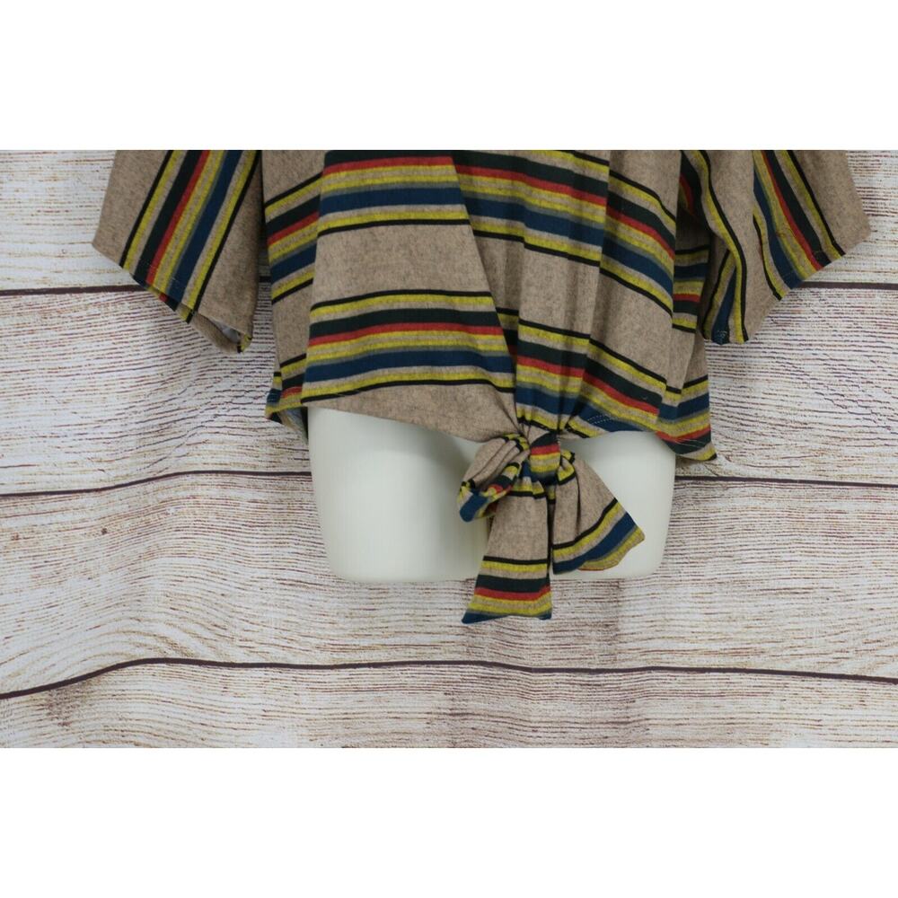 Vine & Love Womens Size Small Medium Large Striped Sweater Tan Beige Red Black - Picture 4 of 6
